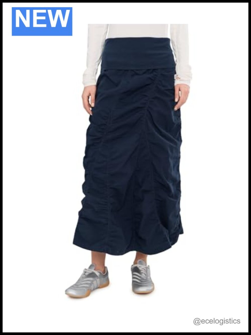 XCVI Gored Peasant Skirt 96% Cotton 4% Spandex Mid Rise Pull On